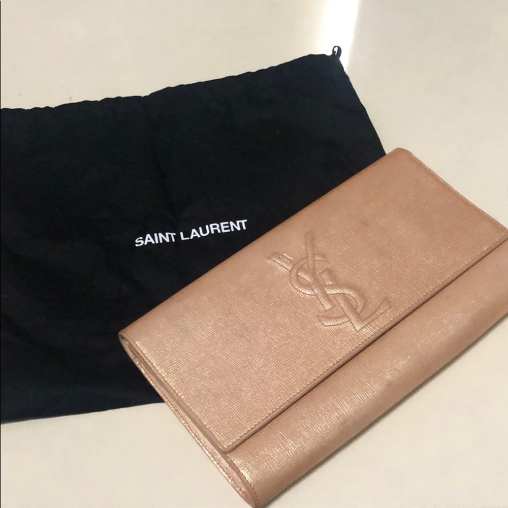 Authentic! YSL Belle de Jour Patent leather clutch